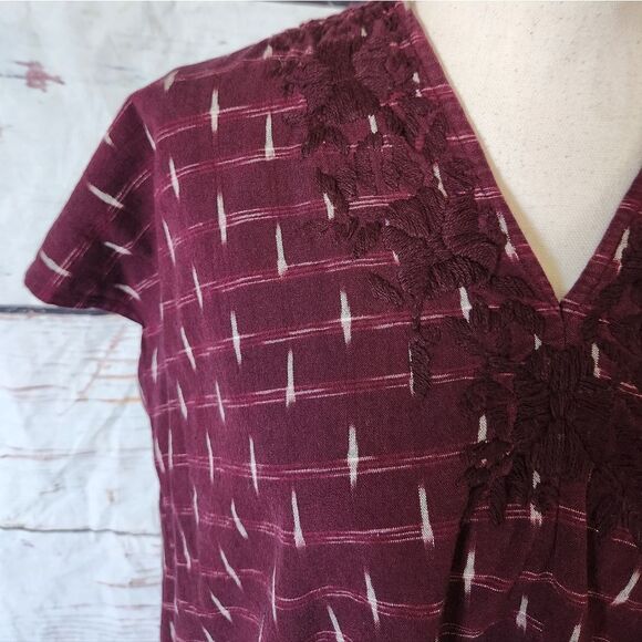 Nili Lotan Embroidered Fringe Boho Top Size XS - Picture 4 of 6